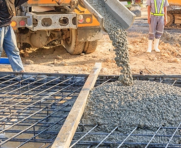Concrete Being Poured for Custom Deck Construction in Fairfield CA