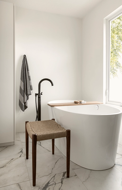 Modern Bathroom Design Featuring Freestanding Tub and Elegant Fixtures Fairfield CA
